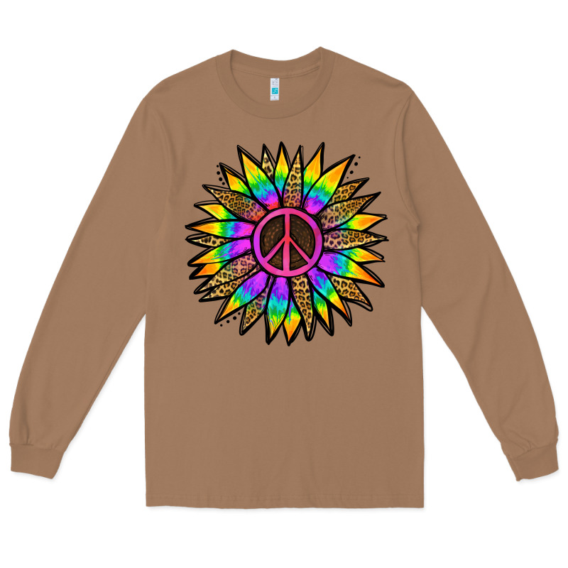 Peace Hippie Sunflower Long Sleeve Tee by Jasminsmagicworld | Teevron