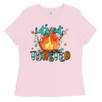 Bubblegum Pink let's get toasted Ladies Tee - Zillion Design Studio