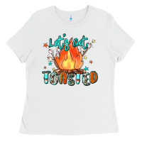 White let's get toasted Ladies Tee - Zillion Design Studio