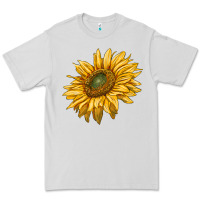 Dove Grey sunflower Premium Tee - RanaPortraitStore