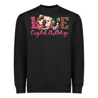 Black love english bulldogs Heavyweight Sweatshirt - Artiststas