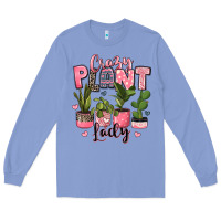 Colony Blue crazy plant lady houseplants Long Sleeve Tee - JahusDesignShop