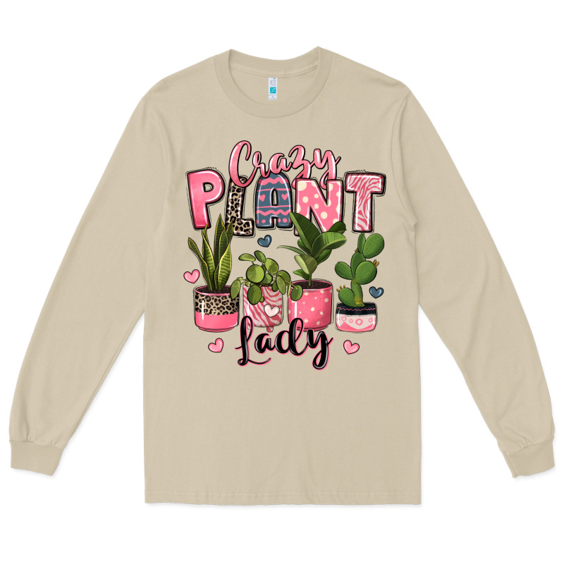 Crazy Plant Lady Houseplants Long Sleeve Tee by JahusDesignShop | Teevron