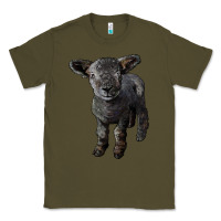 Army Green southdown baby sheep Classic Tee - LillyAllenDesigns