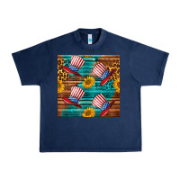 Navy celebrity hat with leopard Urban Heavy Tee - BundleAndBundleShop