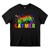 Black Gaymer Heavy Core Tee - Zillion Design Studio