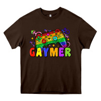 Chocolate Brown Gaymer Heavy Core Tee - Zillion Design Studio