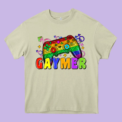 Gaymer Heavy Core Tee Designed By Zillion Design Studio