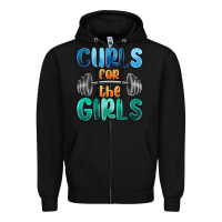 Black curls for the girls Zipper Hoodie - MaliasSmallBusiness
