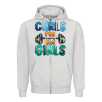 Dove Grey curls for the girls Zipper Hoodie - MaliasSmallBusiness