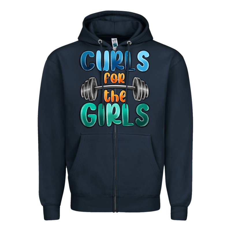 Curls For The Girls Zipper Hoodie by MaliasSmallBusiness | Teevron