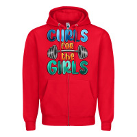 Red curls for the girls Zipper Hoodie - MaliasSmallBusiness