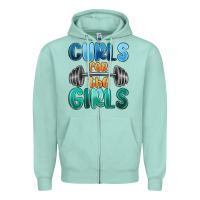 Seafoam curls for the girls Zipper Hoodie - MaliasSmallBusiness