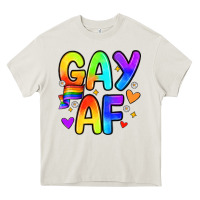 Cream gay af Heavy Core Tee - Zillion Design Studio