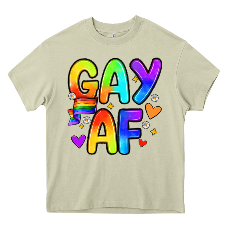 Gay Af Heavy Core Tee by Zillion Design Studio | Teevron