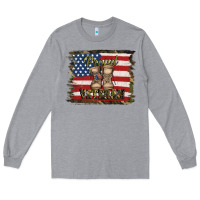 Heather Grey proud veteran Long Sleeve Tee - Jasminsmagicworld
