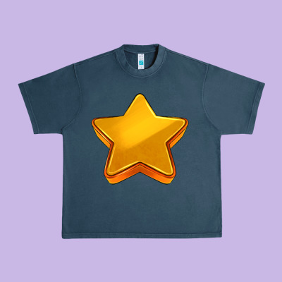 3d Golden Stars Urban Heavy Tee Designed By Adodesignshop