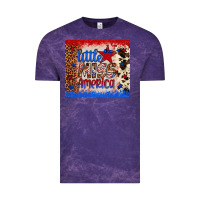 Cloud Purple little miss america Vintage Tee - Artiststas