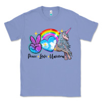 Colony Blue peace love unicorn Classic Tee - LillyAllenDesigns