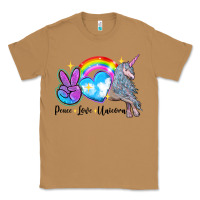 Toasted Coconut peace love unicorn Classic Tee - LillyAllenDesigns