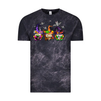 Cloud Black halloween gnomes Vintage Tee - AdoDesignShop