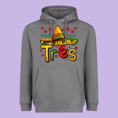 Tres My Third Mexican Birthday Heavyweight Hoodie Designed By Jasminsmagicworld