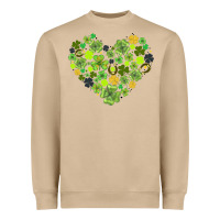 Mushroom heart shaped clover Heavyweight Sweatshirt - AdoDesignShop