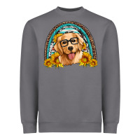 Storm golden retriever rainbow Heavyweight Sweatshirt - Artiststas