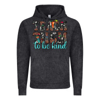 Vintage Black teach them to be kind Vintage Hoodie - JahusDesignShop