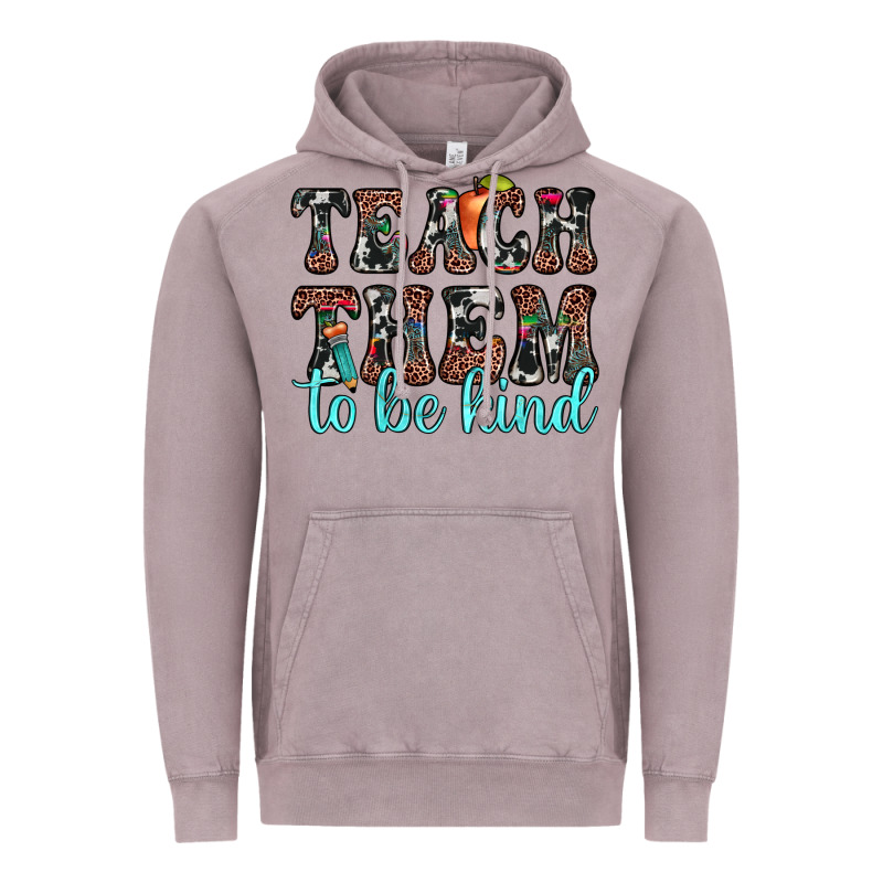 Teach Them To Be Kind Vintage Hoodie by JahusDesignShop | Teevron