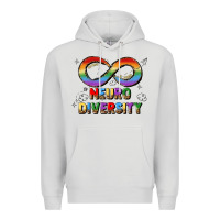 Dove Grey neurodiversity Premium Hoodie - JahusDesignShop