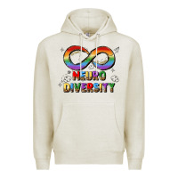 Oatmeal Heather neurodiversity Premium Hoodie - JahusDesignShop