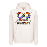 Pale Pink neurodiversity Premium Hoodie - JahusDesignShop