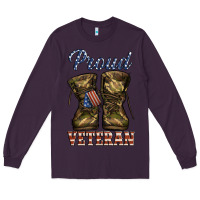 Plum proud veteran camo shoes Long Sleeve Tee - Jasminsmagicworld
