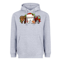 Heather Grey Christmas teeth dentist Heavyweight Hoodie - Jasminsmagicworld