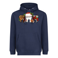 Navy Christmas teeth dentist Heavyweight Hoodie - Jasminsmagicworld