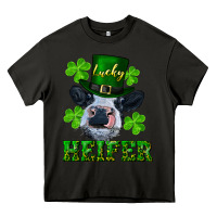 Asphalt lucky heifer Heavy Core Tee - RanaPortraitStore