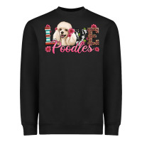 Black love poodles Heavyweight Sweatshirt - Artiststas