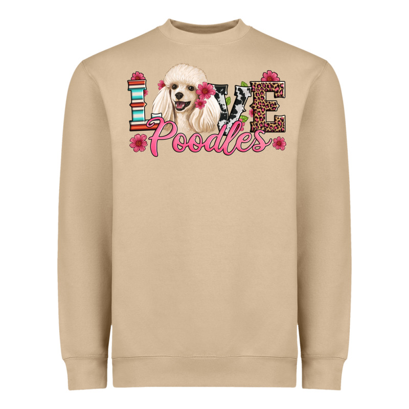 Love Poodles Heavyweight Sweatshirt by Artiststas | Teevron