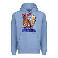 Colony Blue Grab your joe let's go Basketball Premium Hoodie - NancyCooperArtShop