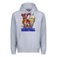 Heather Grey Grab your joe let's go Basketball Premium Hoodie - NancyCooperArtShop