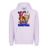 Lilac Grab your joe let's go Basketball Premium Hoodie - NancyCooperArtShop
