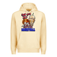 Pina Colada Grab your joe let's go Basketball Premium Hoodie - NancyCooperArtShop