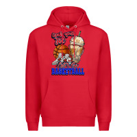 Red Grab your joe let's go Basketball Premium Hoodie - NancyCooperArtShop