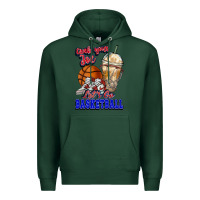 Sports Green Grab your joe let's go Basketball Premium Hoodie - NancyCooperArtShop