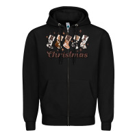 Black howdy christmas Zipper Hoodie - MaliasSmallBusiness