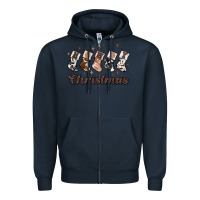 Navy howdy christmas Zipper Hoodie - MaliasSmallBusiness