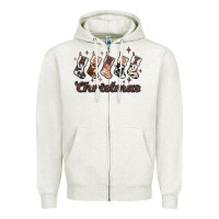 Oatmeal Heather howdy christmas Zipper Hoodie - MaliasSmallBusiness