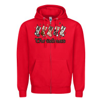 Red howdy christmas Zipper Hoodie - MaliasSmallBusiness