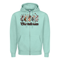 Seafoam howdy christmas Zipper Hoodie - MaliasSmallBusiness